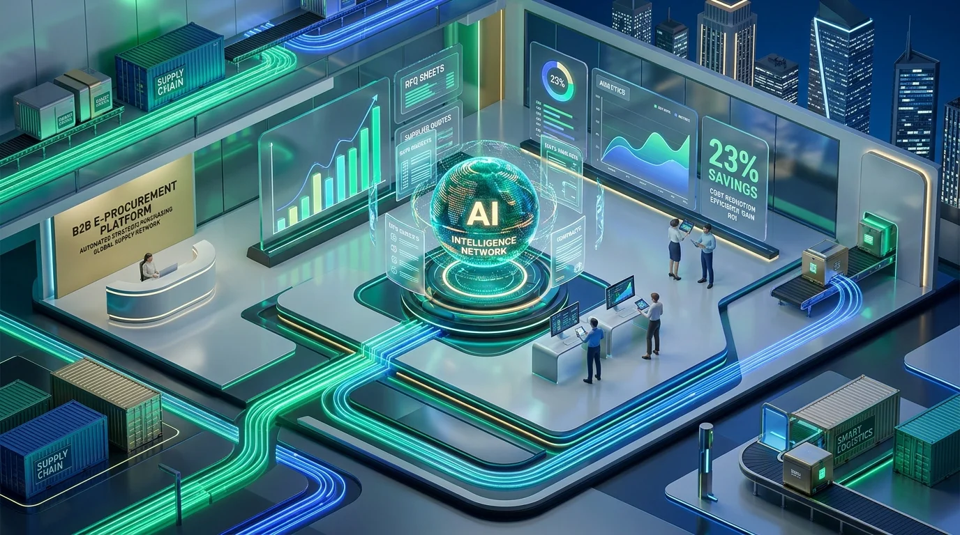 Inteligência Artificial no E-Procurement: Como Automatizar Cotações B2B e Reduzir até 23% em Custos