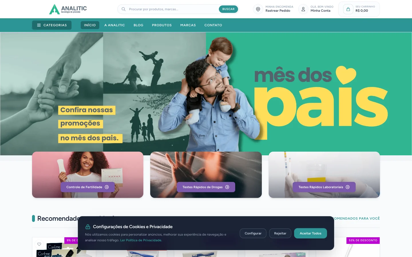 Analitic — E-Commerce Especializado de Produtos para Laboratório