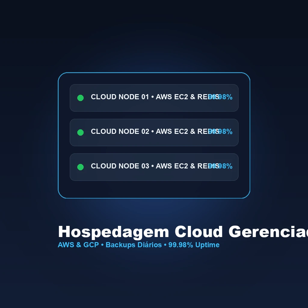 Ilustração do serviço Hospedagem Cloud Gerenciada